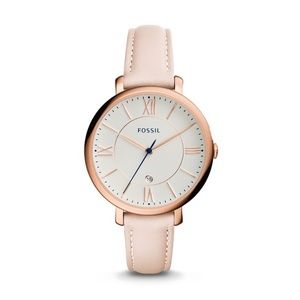 Fossil brand Jacqueline watch in gold/blush